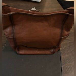 Brown FRYE Melissa Leather Handbag